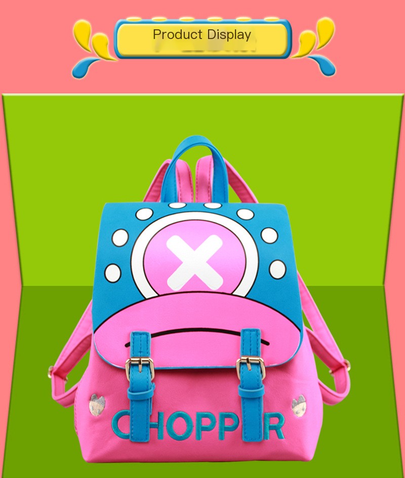 Anime peripheral backpack school bag One Piece Chopper two-dimensional backpack My Neighbor Totoro backpack