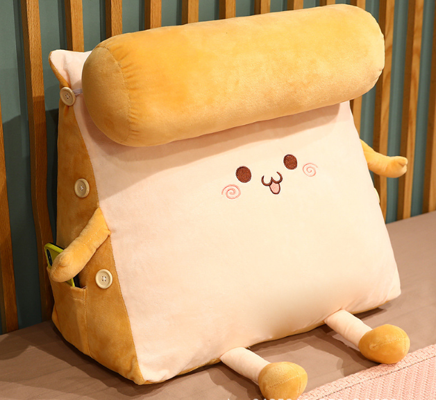 Tatami Cotton Triangle Cushion Bedside Cartoon Sofa Pillow Back Soft Large Backrest Bedroom Tatami Bay Window Bed Modern Chair Waist Pillow
