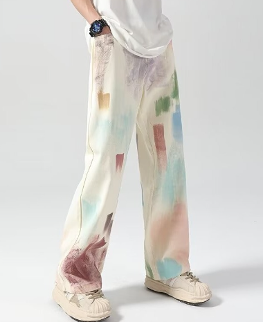 High Waist Straight Trousers