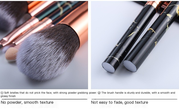 Marble Pattern Makeup Brush Set 4