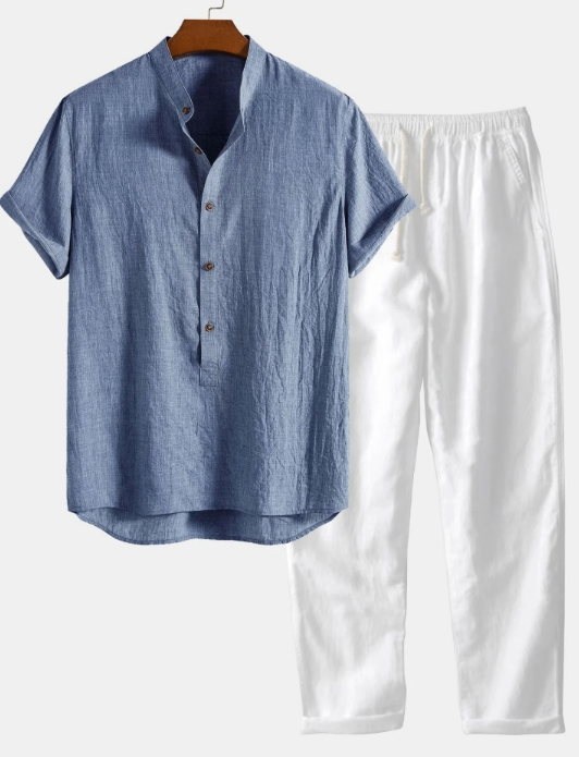 Shirt and trousers suit image