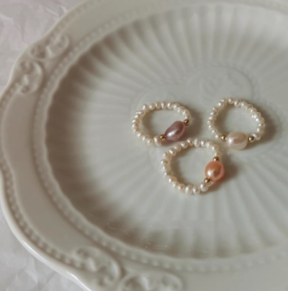 Purple Pearl Ring