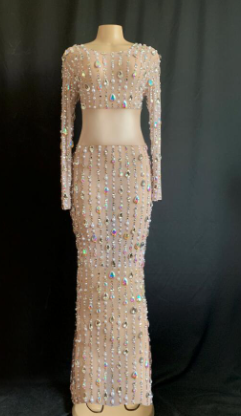 Women's Rhinestone Dress 2