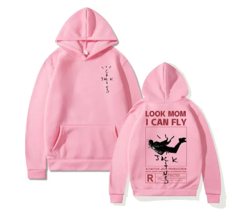 Double-sided logo print LOOK MOM I CAN FLY C