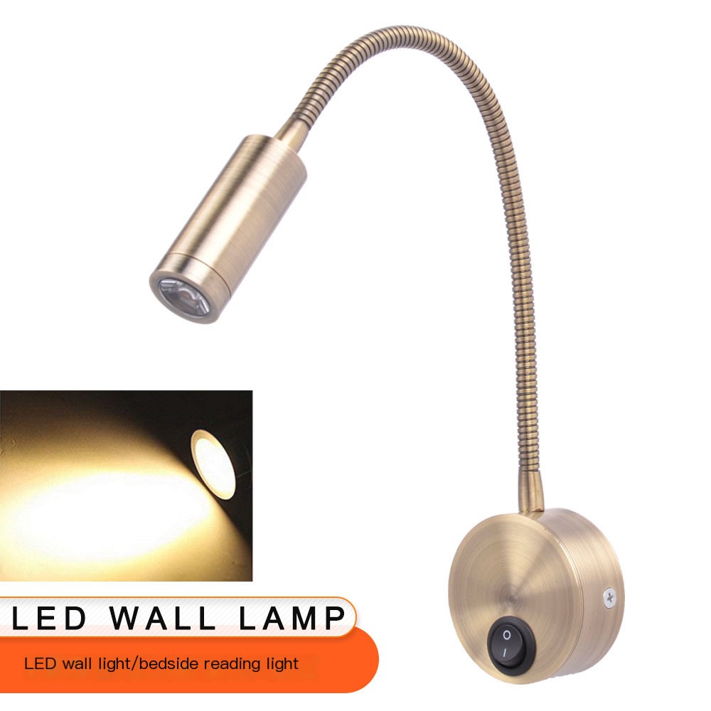 European style LED Spotlight KLZ025B-1 bedroom bedside wall lamp hotel guest room reading lamp cross-border source factory image