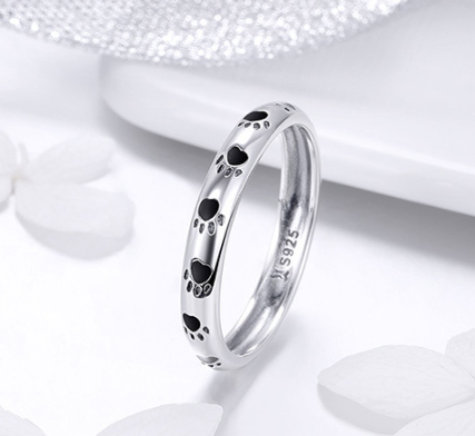 Pet Paw Print Ring