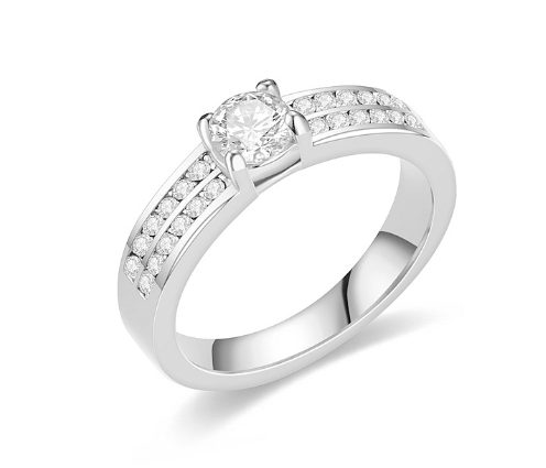 Diamond-studded Titanium Steel Ring