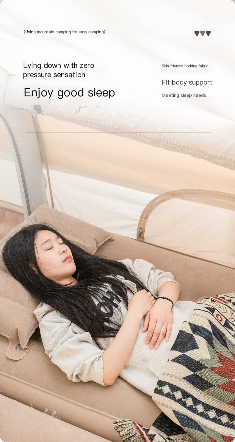 Khaki Self-Inflatable Mattress Image 2