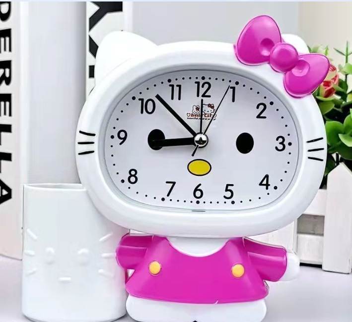 Male and female students innovative creative pen holder bee alarm clock bedside children cartoon bear fashion cute alarm clock