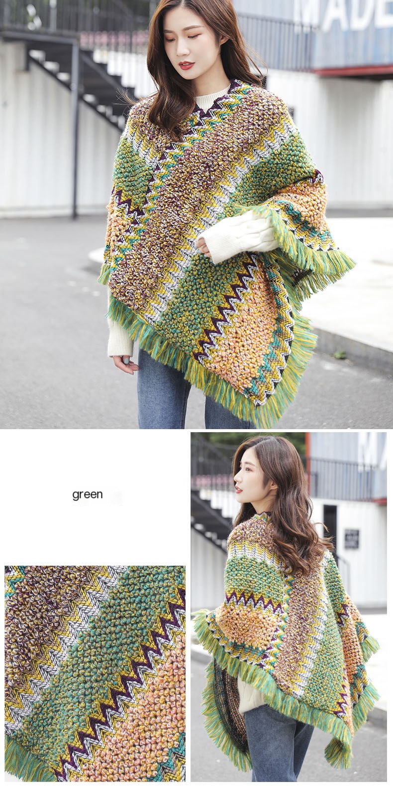 Irregular V-Neck Sweater Image 1