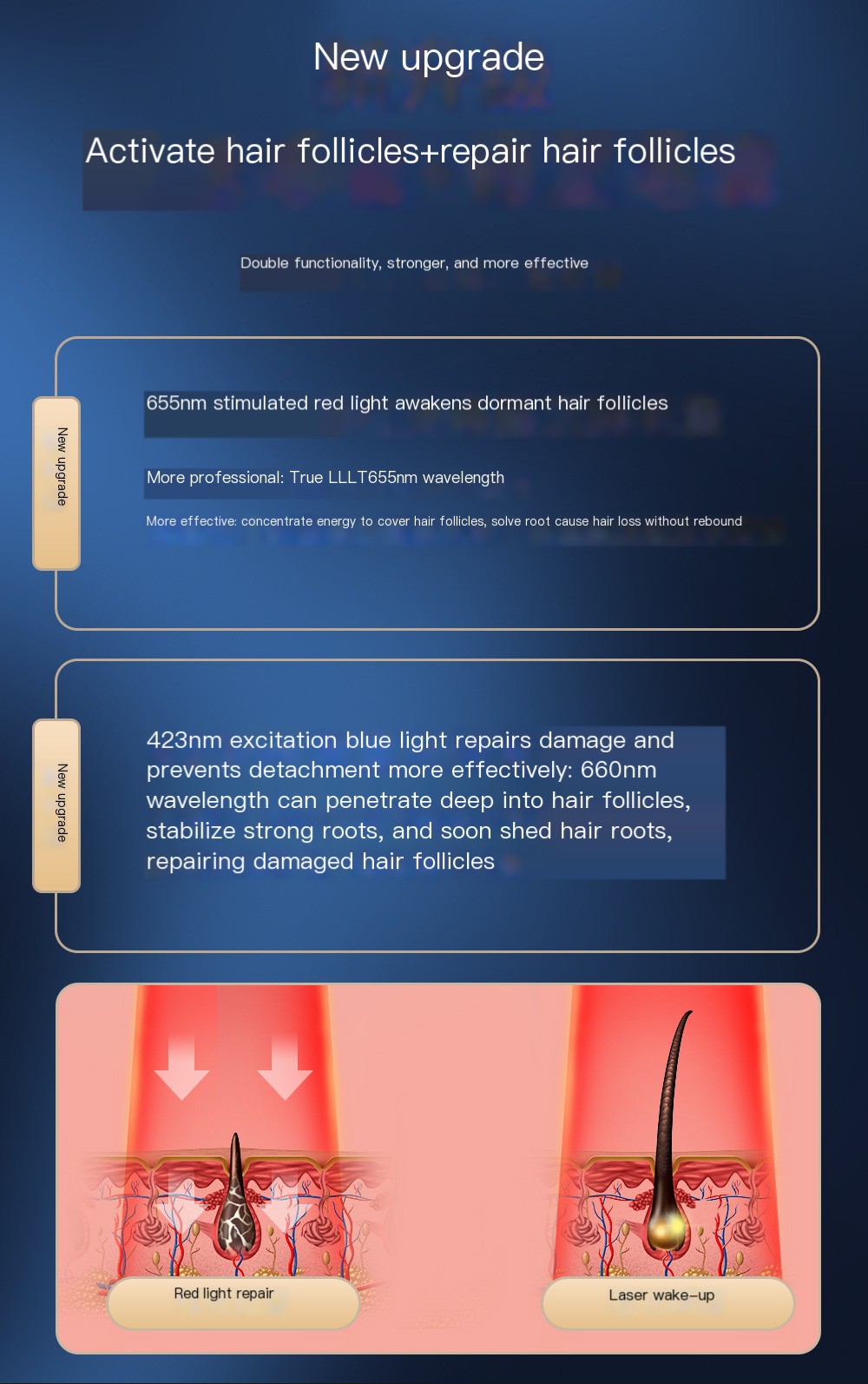 Hair Growth Comb Design