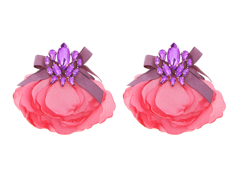 Elegant Petals Rhinestone Earrings 6