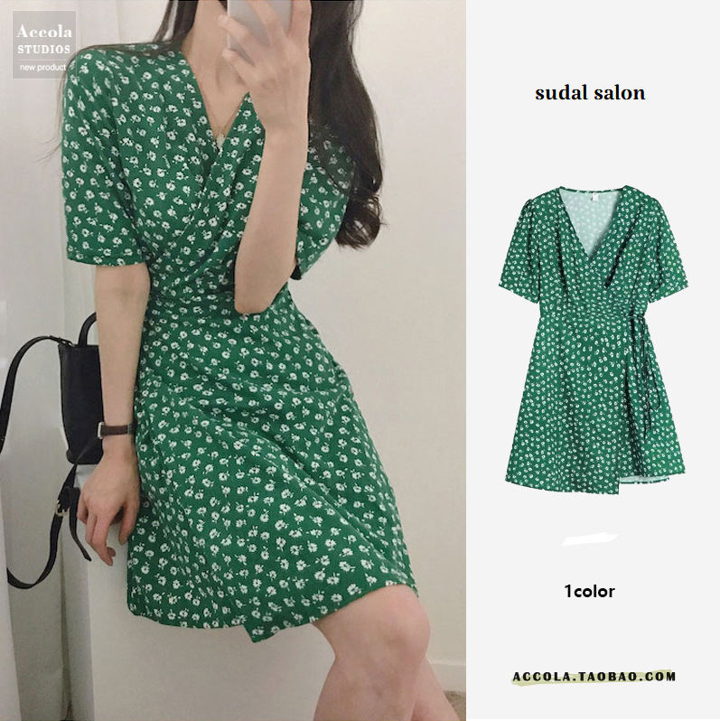 Stylish V-neck Dress