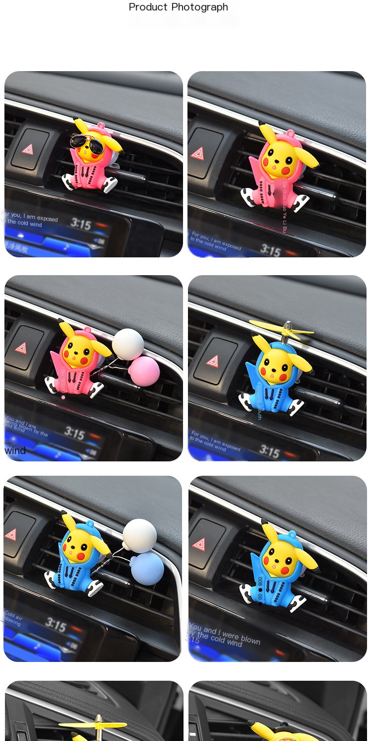Pikachu Air Vent Perfume Holder 4