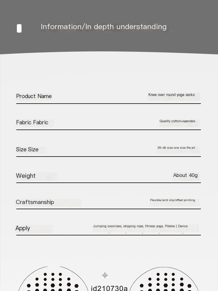 Over-the-knee yoga socks