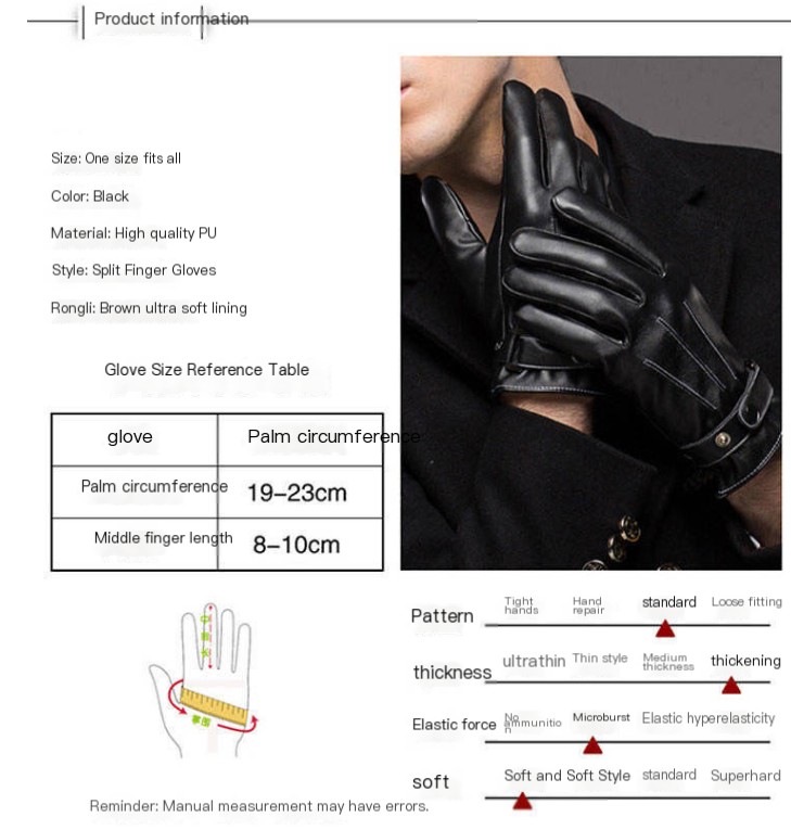 Leather Gloves Image 1