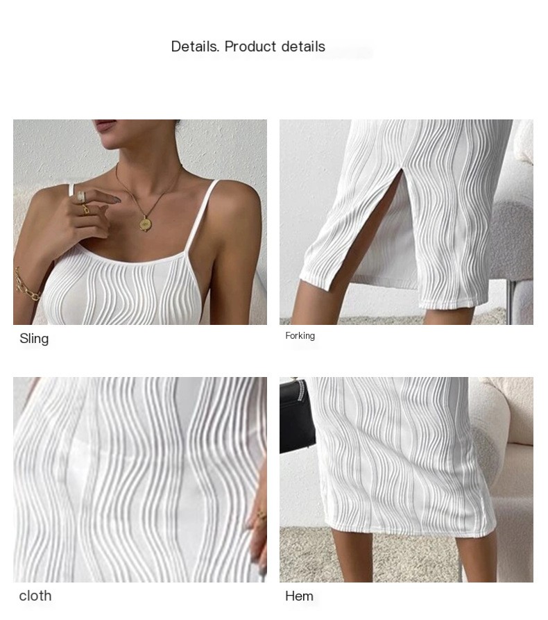 Backless Sexy Slip Dress - Front View