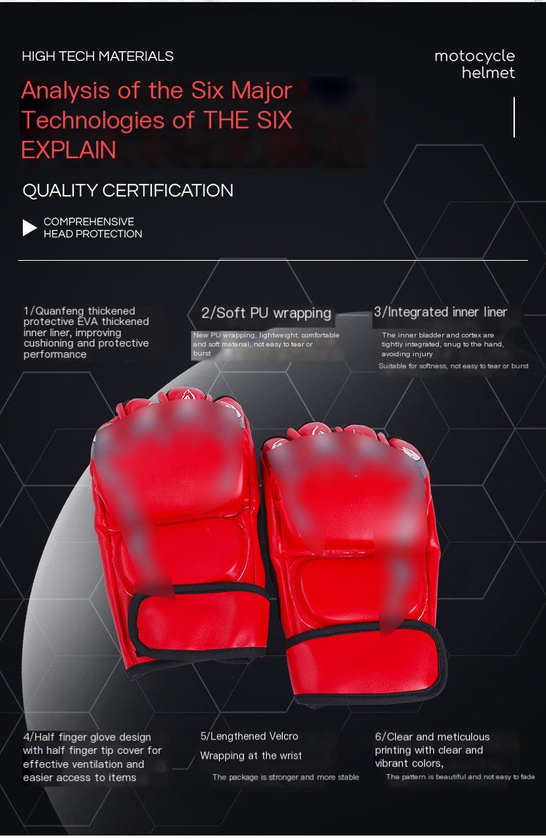 Half Finger Boxing Gloves in Action