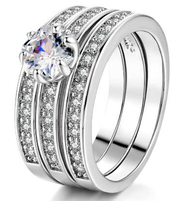 Tricolor Zirconia Ring - Image 2