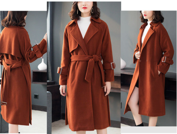 Phoenix Wool Coat - Side View