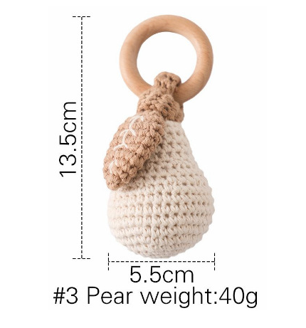 Crochet Pear Rattle