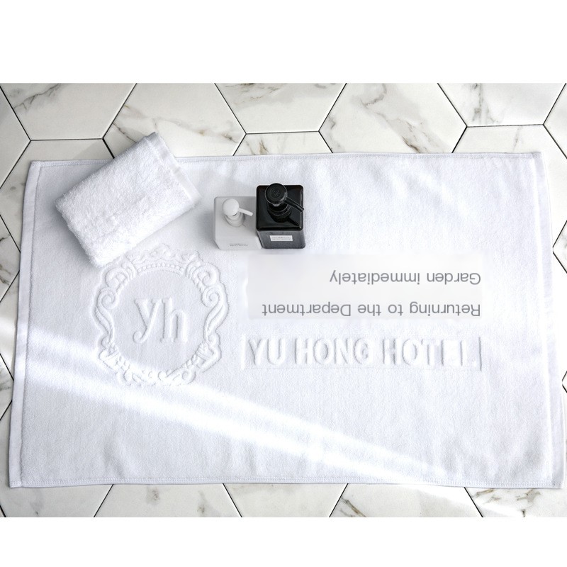 100% Cotton Hotel Jacquard Bath Mat