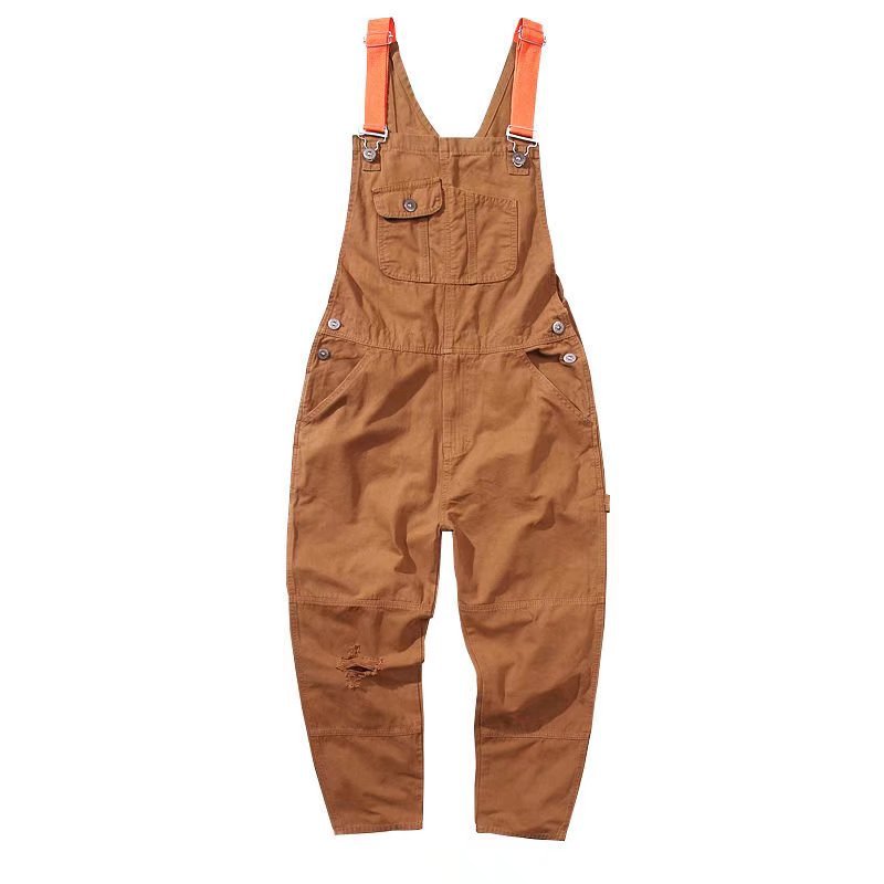 Retro Casual Overall Pants Image 1