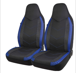 High Back Air Mesh Fabric Car Seat Covers Sporty Design Airbag Compatible Fit For Most Car Suv Truck Van Seat Cushion image