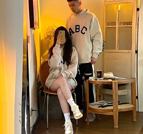 Casual Women's Loose Printed Hooded Sweatshirt 4