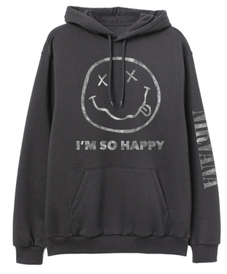 3D Funny Smile Face Hooded Sweatshirt Image 3