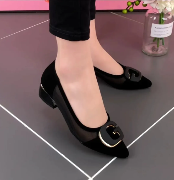 Summer Mesh Low Heels 1