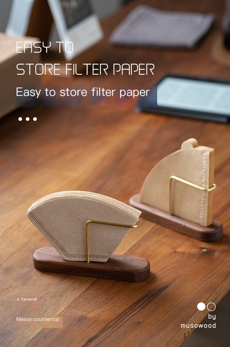Black Walnut Coffee Filter Holder 4