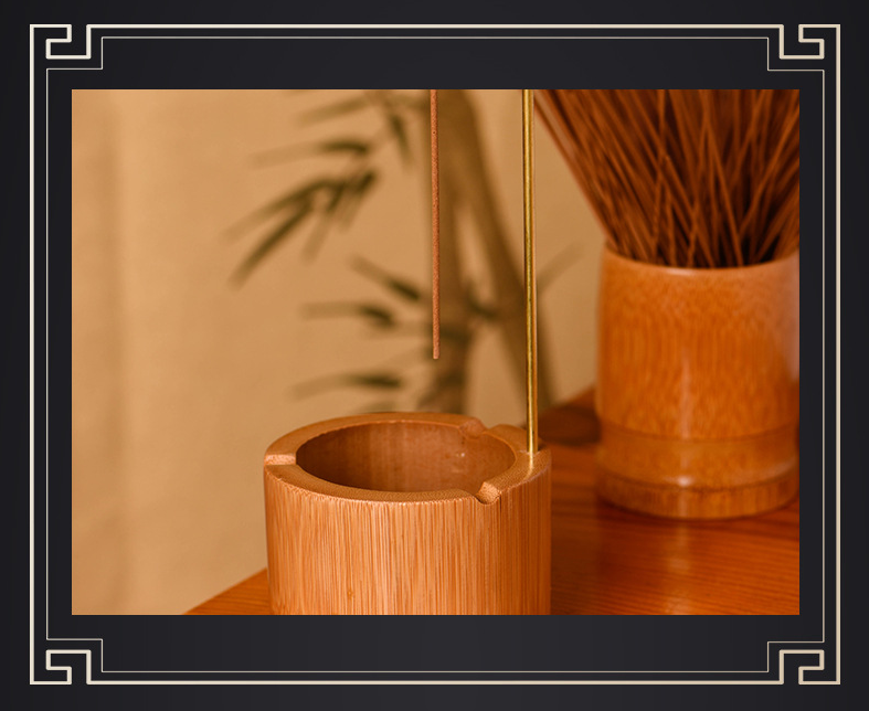 Bamboo Incense Burner Image 3