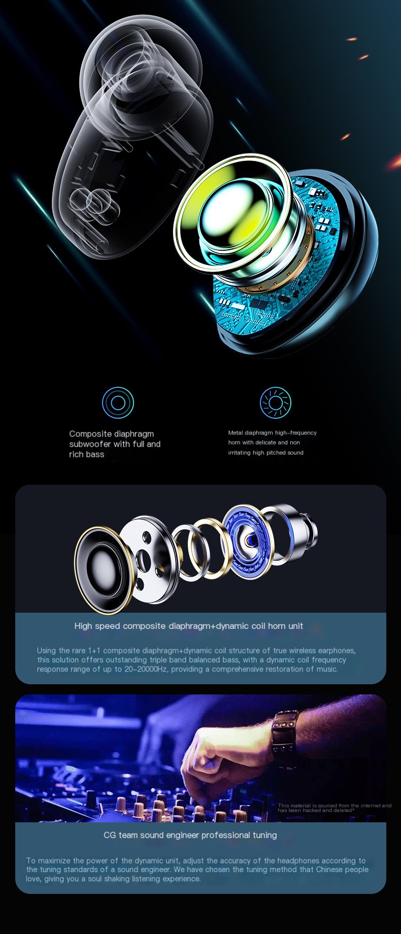 TWS-T8 Bluetooth Earbuds 4