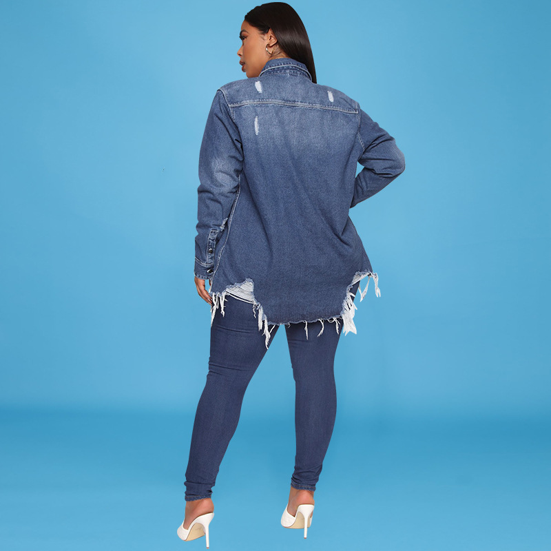 Women's Denim Trench Coat 9