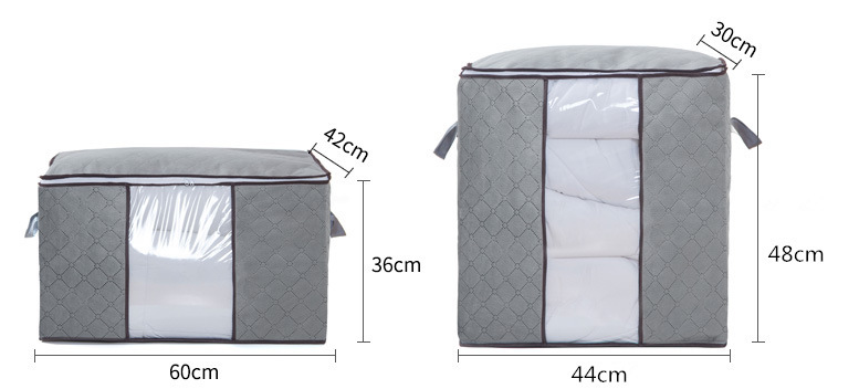 Quilt Storage Bag - Blue Horizontal-Thickened
