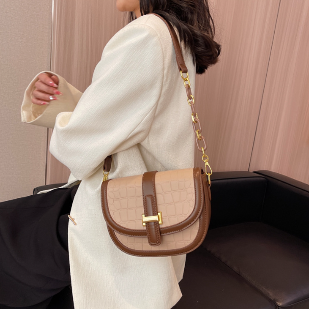 Bolso Bandolera Versátil de un Hombro para Mujer - Caqui