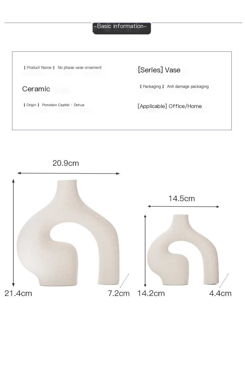Nordic Ceramic Vase - Image 3