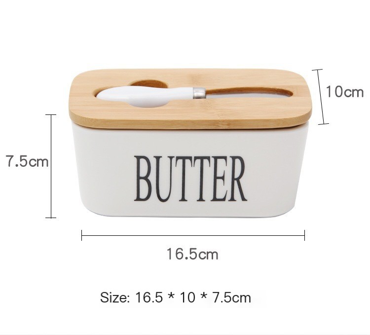 Butter Container with Bamboo Lid