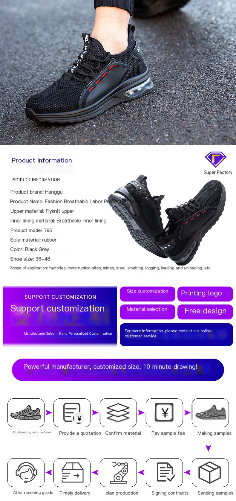 Lightweight Safety Shoes