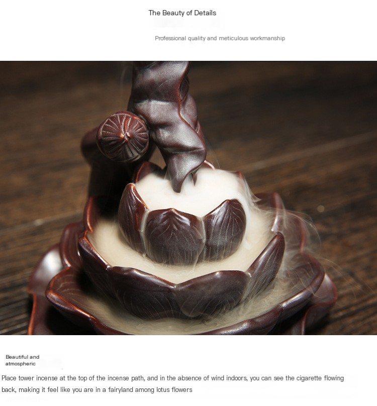 Lotus Backflow Incense Burner