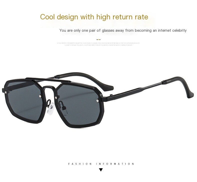 Double-beam sunglasses
