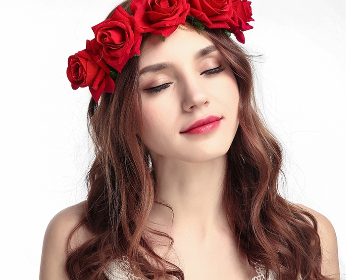 Rose Flower Headband Image 5