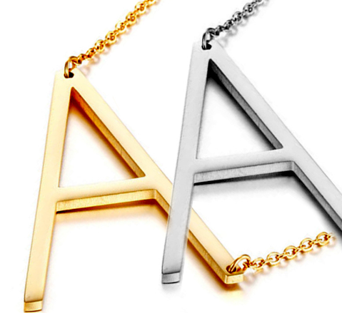 Alphabet Pendant Necklace
