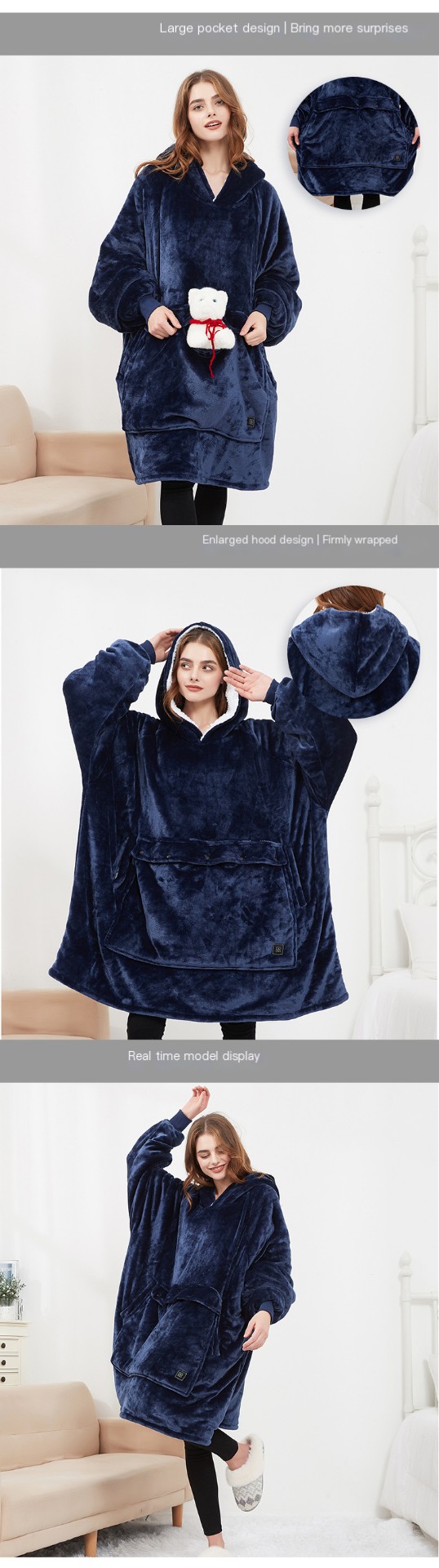 Hoodie Heated Blanket Image 1