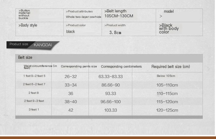 Genuine Leather Belt