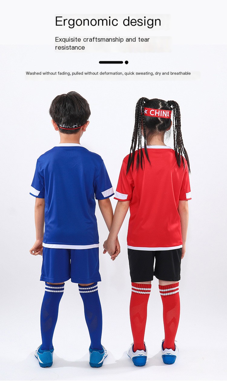 Children's Soccer Jersey Set Design 4