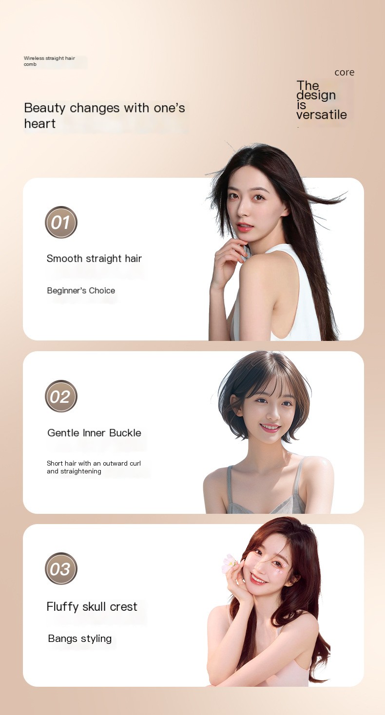 FlexStyle USB Ceramic Hair Straightener & Curler