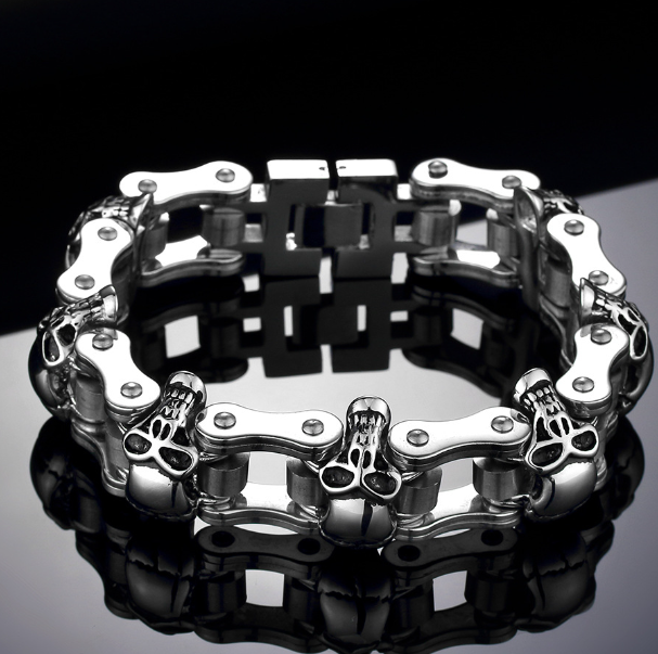 Chain Skull Titanium Steel Bracelet