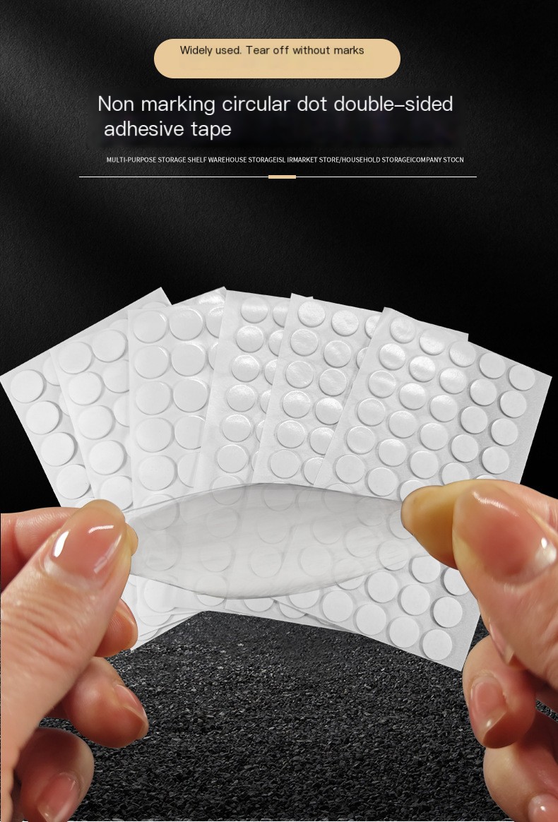 Double-sided tape dots